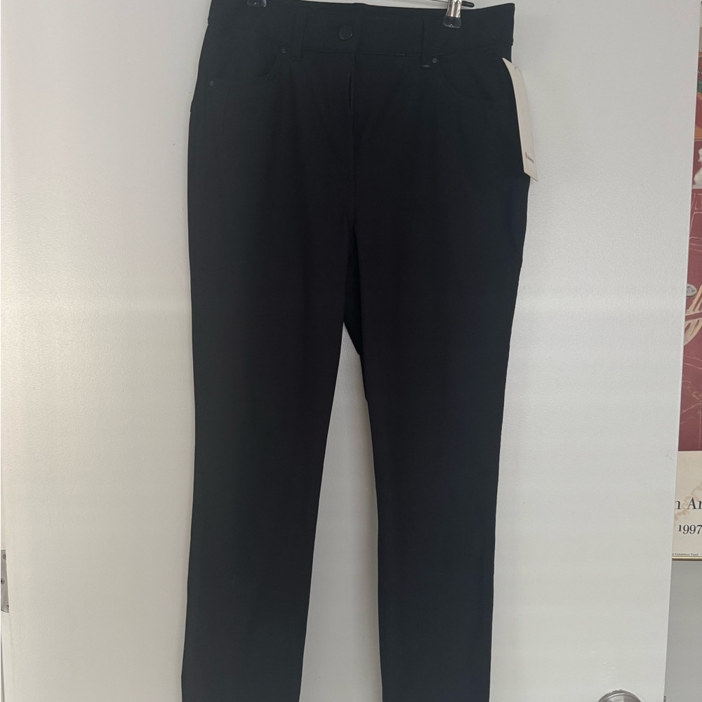 Woman’s Lululemon city sleek 5 pocket pant 7/8 Black Pants